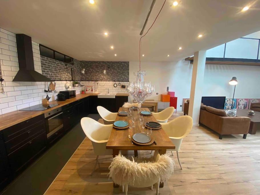 Rare ! Loft Atypique Centre-Ville Parking Jardin Reims Exterior foto